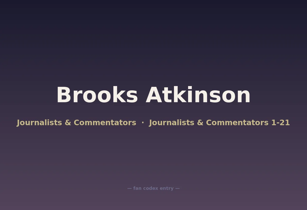 Brooks Atkinson