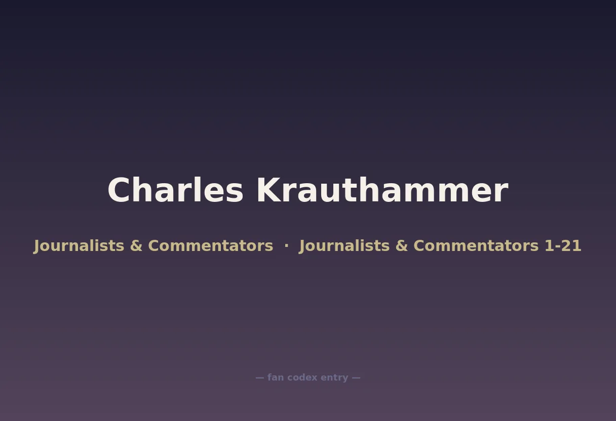 Charles Krauthammer