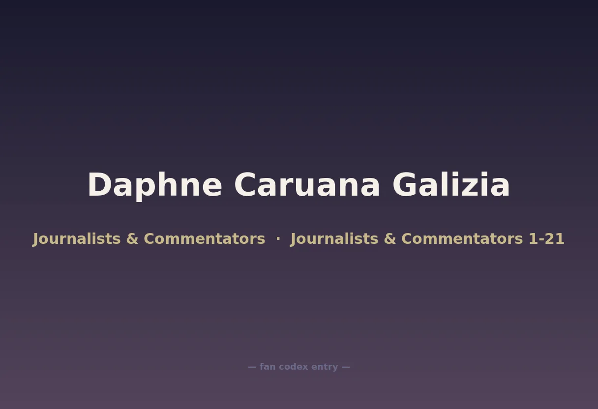 Daphne Caruana Galizia